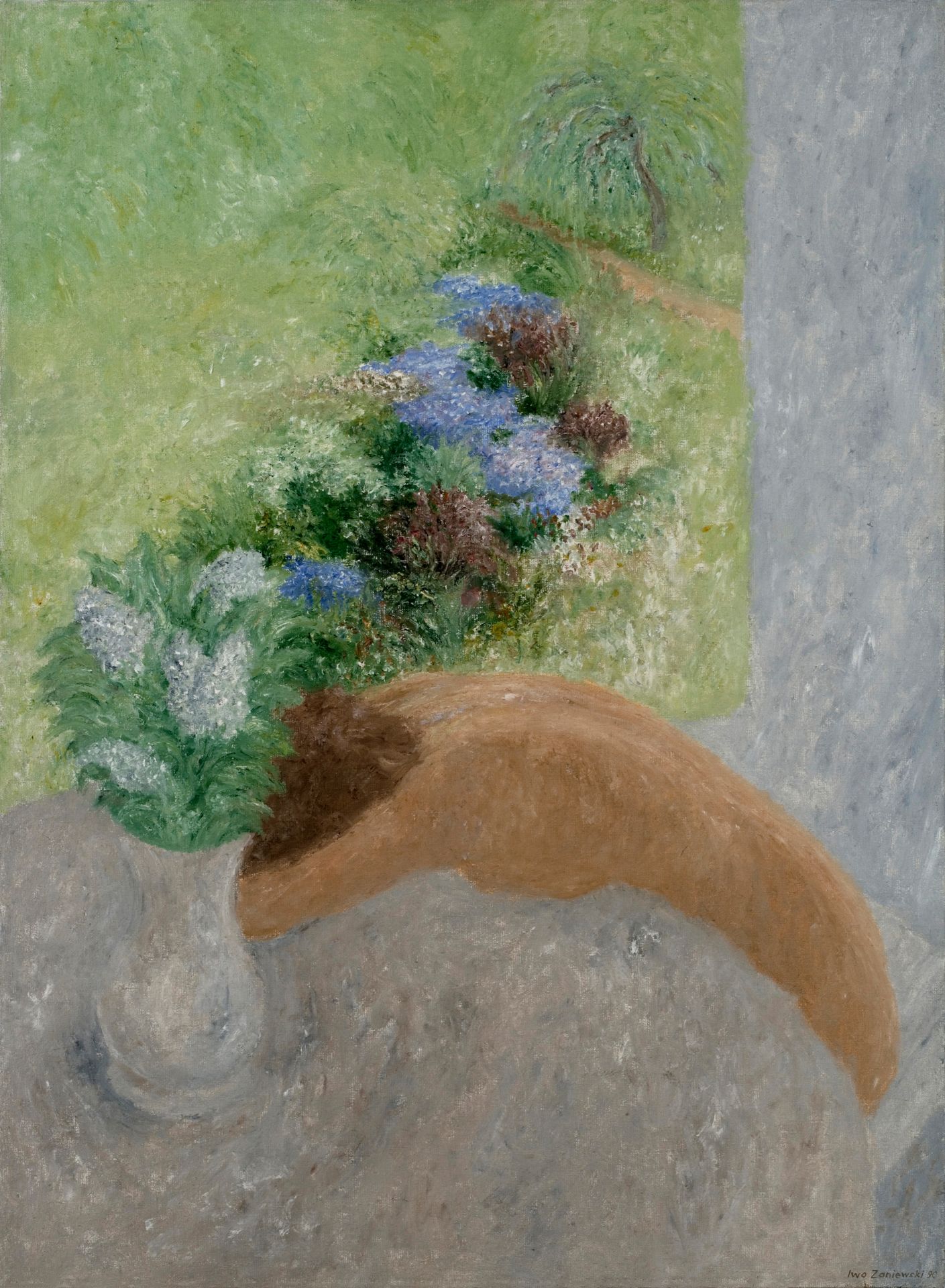 Lilac Bushes with a View on the Garden Iwo Zaniewski